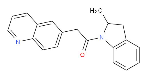 1-(2-methylindolin-1-yl)-2-(quinolin-6-yl)ethanone