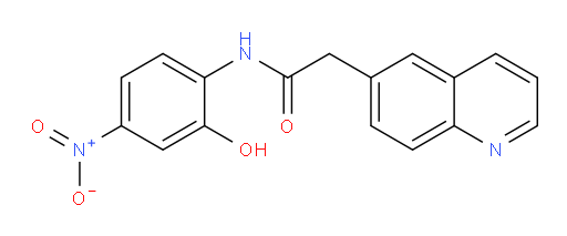 N-(2-hydroxy-4-nitrophenyl)-2-(quinolin-6-yl)acetamide