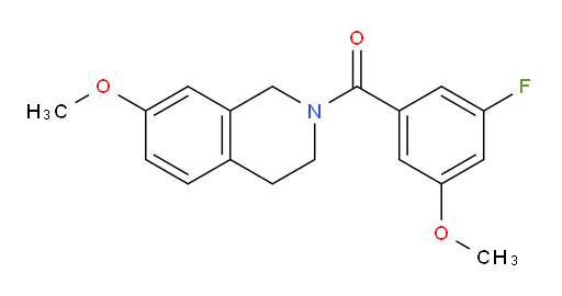 (3-fluoro-5-methoxyphenyl)(7-methoxy-3,4-dihydroisoquinolin-2(1H)-yl)methanone