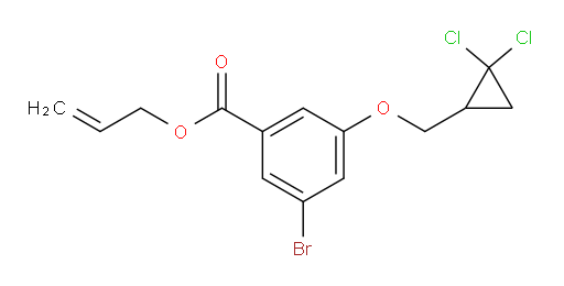 allyl 3-bromo-5-((2,2-dichlorocyclopropyl)methoxy)benzoate