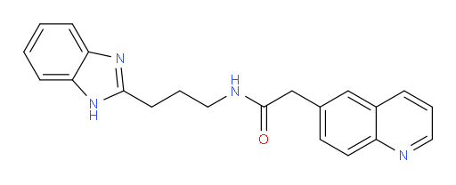 N-(3-(1H-benzo[d]imidazol-2-yl)propyl)-2-(quinolin-6-yl)acetamide