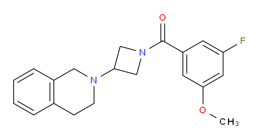 (3-(3,4-dihydroisoquinolin-2(1H)-yl)azetidin-1-yl)(3-fluoro-5-methoxyphenyl)methanone