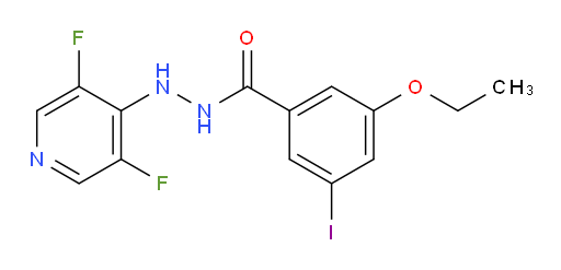 N'-(3,5-difluoropyridin-4-yl)-3-ethoxy-5-iodobenzohydrazide
