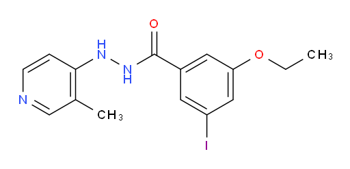 3-ethoxy-5-iodo-N'-(3-methylpyridin-4-yl)benzohydrazide
