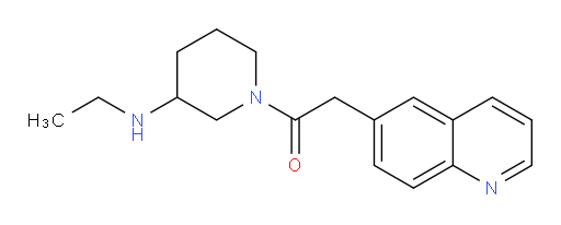 1-(3-(ethylamino)piperidin-1-yl)-2-(quinolin-6-yl)ethanone