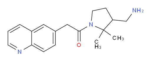 1-(3-(aminomethyl)-2,2-dimethylpyrrolidin-1-yl)-2-(quinolin-6-yl)ethanone