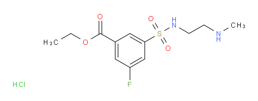 ethyl 3-fluoro-5-(N-(2-(methylamino)ethyl)sulfamoyl)benzoate hydrochloride