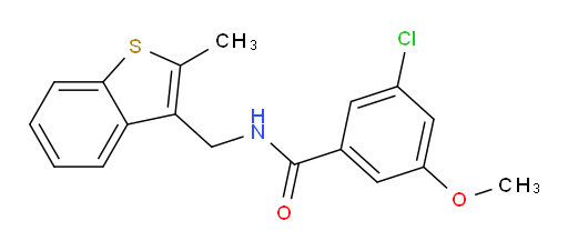 3-chloro-5-methoxy-N-((2-methylbenzo[b]thiophen-3-yl)methyl)benzamide