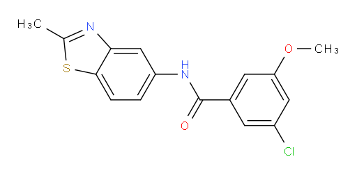 3-chloro-5-methoxy-N-(2-methylbenzo[d]thiazol-5-yl)benzamide