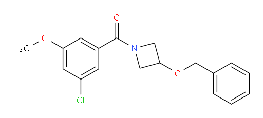 (3-(benzyloxy)azetidin-1-yl)(3-chloro-5-methoxyphenyl)methanone