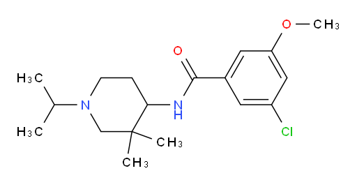 3-chloro-N-(1-isopropyl-3,3-dimethylpiperidin-4-yl)-5-methoxybenzamide