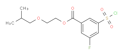 2-isobutoxyethyl 3-(chlorosulfonyl)-5-fluorobenzoate