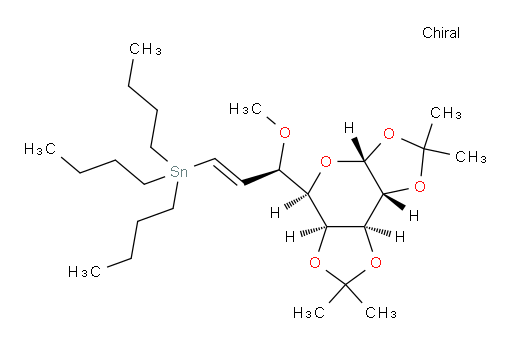 tributyl((R,E)-3-methoxy-3-((3aR,5R,5aS,8aS,8bR)-2,2,7,7-tetramethyltetrahydro-3aH-bis([1,3]dioxolo)[4,5-b:4',5'-d]pyran-5-yl)prop-1-en-1-yl)stannane