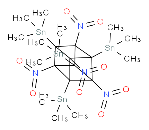 (2,4,6,8-tetranitrocubane-1,3,5,7-tetrayl)tetrakis(trimethylstannane)