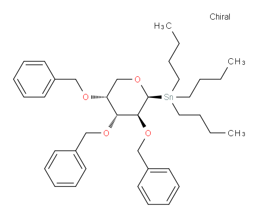 tributyl((2S,3S,4R,5R)-3,4,5-tris(benzyloxy)tetrahydro-2H-pyran-2-yl)stannane