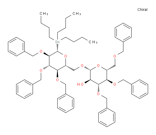 (2R,3R,4R,5R,6R)-4,5-双(苄氧基)-6-((苄氧基)甲基)-2-(((2R,3R,4S,5R,6S)-3,4,5-三(苄氧基)-6-(三丁基锡基)四氢-2H-吡喃-2-基)甲氧基)四氢-2H-吡喃-3-醇