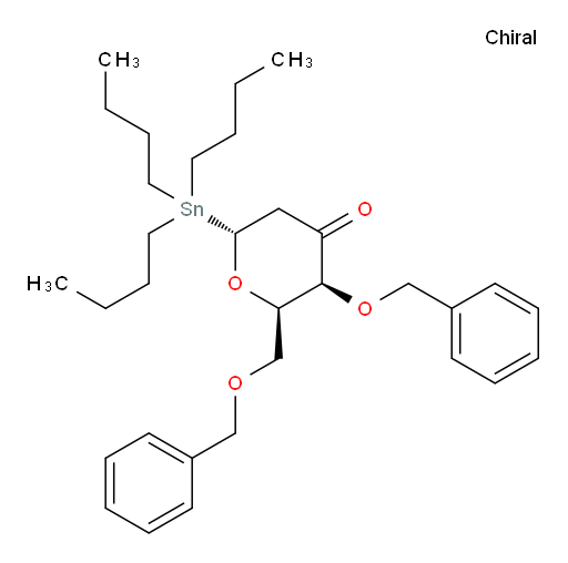 (2R,3S,6R)-3-(benzyloxy)-2-((benzyloxy)methyl)-6-(tributylstannyl)dihydro-2H-pyran-4(3H)-one