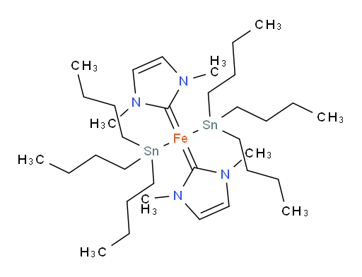bis(1,3-dimethyl-1H-imidazol-2(3H)-ylidene)bis(tributylstannyl)iron