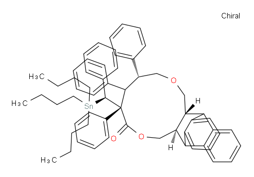 (4S,6R,9aR,15aR)-4,5,6-triphenyl-4-((S)-phenyl(tributylstannyl)methyl)-4,5,6,7,9a,10,15,15a-octahydro-1H-10,15-[1,2]benzenonaphtho[2,3-c][1,6]dioxacycloundecin-3(9H)-one