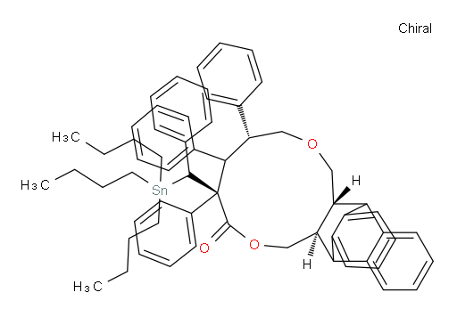 (4R,6R,9aR,15aR)-4,5,6-triphenyl-4-(phenyl(tributylstannyl)methyl)-4,5,6,7,9a,10,15,15a-octahydro-1H-10,15-[1,2]benzenonaphtho[2,3-c][1,6]dioxacycloundecin-3(9H)-one