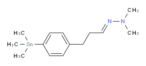 (E)-1,1-dimethyl-2-(3-(4-(trimethylstannyl)phenyl)propylidene)hydrazine