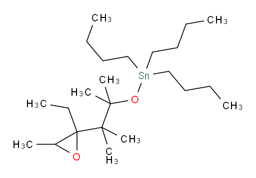 tributyl((3-(2-ethyl-3-methyloxiran-2-yl)-2,3-dimethylbutan-2-yl)oxy)stannane