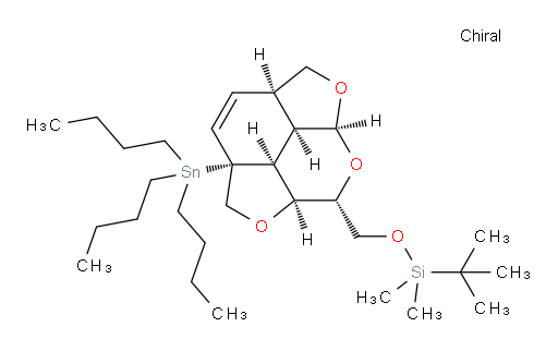 tert-butyldimethyl(((2aR,2a1S,4aR,4a1R,6aS,8R,8aS)-2a-(tributylstannyl)-2a,2a1,4a,4a1,5,6a,8,8a-octahydro-2H-difuro[2,3,4-de:4',3',2'-ij]isochromen-8-yl)methoxy)silane