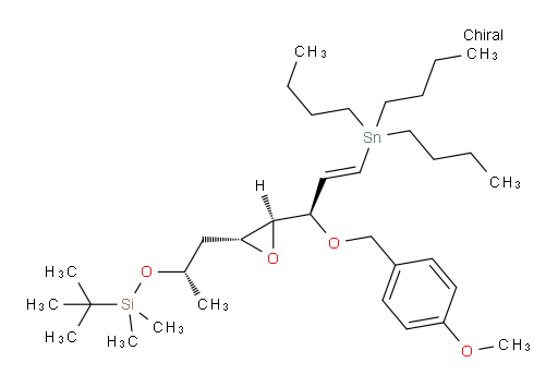 tert-butyl(((S)-1-((2R,3S)-3-((R,E)-1-((4-methoxybenzyl)oxy)-3-(tributylstannyl)allyl)oxiran-2-yl)propan-2-yl)oxy)dimethylsilane