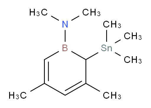 N,N,3,5-tetramethyl-2-(trimethylstannyl)borinin-1(2H)-amine