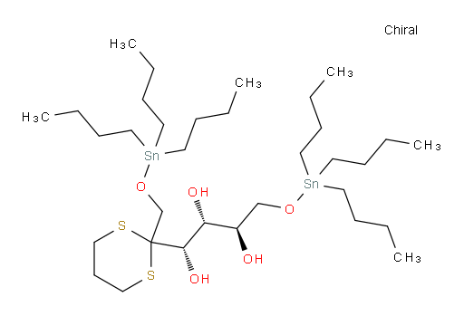 (1S,2R,3R)-4-((tributylstannyl)oxy)-1-(2-(((tributylstannyl)oxy)methyl)-1,3-dithian-2-yl)butane-1,2,3-triol