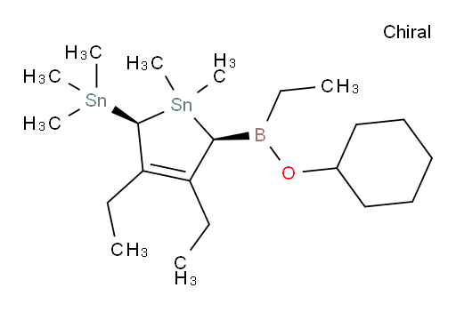 (2S,5S)-2-((cyclohexyloxy)(ethyl)boryl)-3,4-diethyl-1,1-dimethyl-5-(trimethylstannyl)-2,5-dihydro-1H-stannole