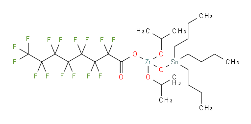 diisopropoxy((2,2,3,3,4,4,5,5,6,6,7,7,8,8,8-pentadecafluorooctanoyl)oxy)((tributylstannyl)oxy)zirconium