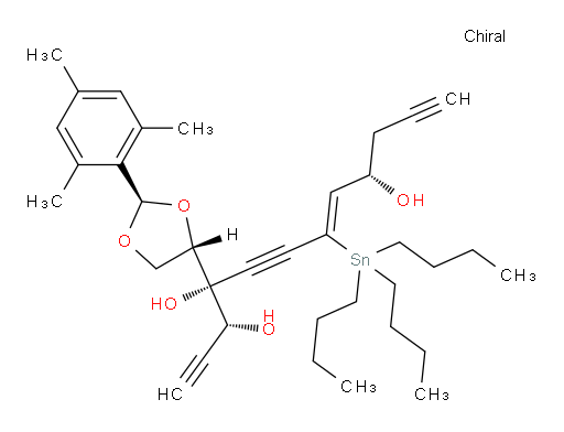 (3R,4R,9S,Z)-4-((2R,4S)-2-三甲苯基-1,3-二氧杂环戊烷-4-基)-7-(三丁基锡基)十二-7-烯-1,5,11-三炔-3,4,9-三醇