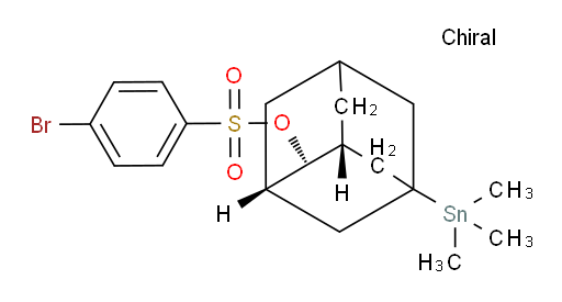 (1R,2s,3S)-5-(trimethylstannyl)adamantan-2-yl 4-bromobenzenesulfonate