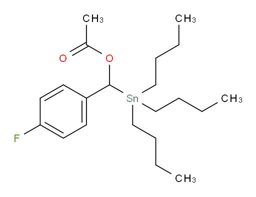 (4-fluorophenyl)(tributylstannyl)methyl acetate