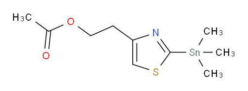 2-(2-(trimethylstannyl)thiazol-4-yl)ethyl acetate