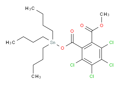 1-methyl 2-(tributylstannyl) 3,4,5,6-tetrachlorophthalate