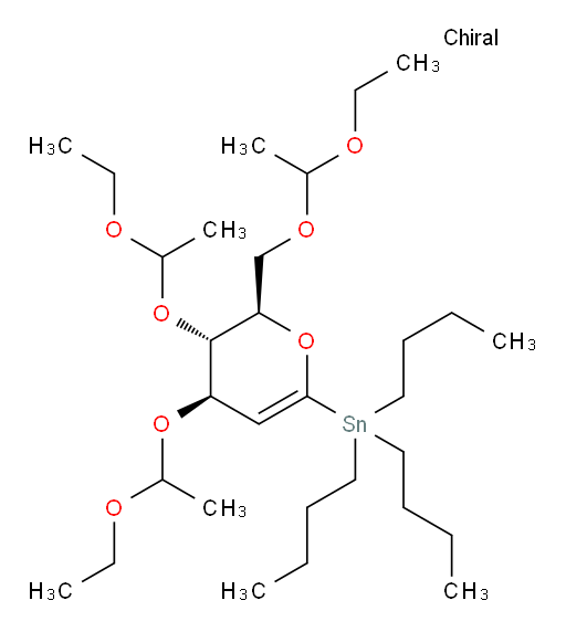 ((2R,3S,4R)-3,4-bis(1-ethoxyethoxy)-2-((1-ethoxyethoxy)methyl)-3,4-dihydro-2H-pyran-6-yl)tributylstannane