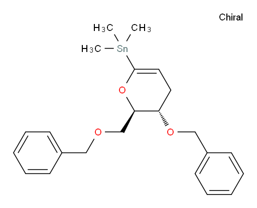 ((2R,3S)-3-(benzyloxy)-2-((benzyloxy)methyl)-3,4-dihydro-2H-pyran-6-yl)trimethylstannane