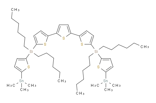 5,5''-bis(dihexyl(5-(trimethylstannyl)thiophen-2-yl)silyl)-2,2':5',2''-terthiophene