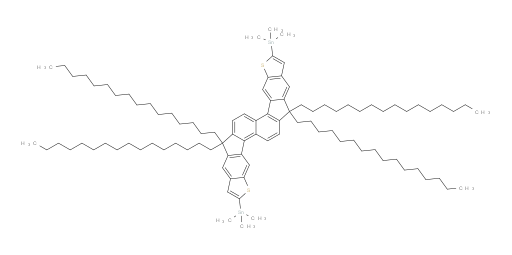 1,1′-(7,7,15,15-Tetrahexadecyl-7,15-dihydronaphtho[2′′,1′′:2,3;6′′,5′′:2′,3′]diindeno[5,6-b:5′,6′-b′]dithiophene-2,10-diyl)bis[1,1,1-trimethylstannane]