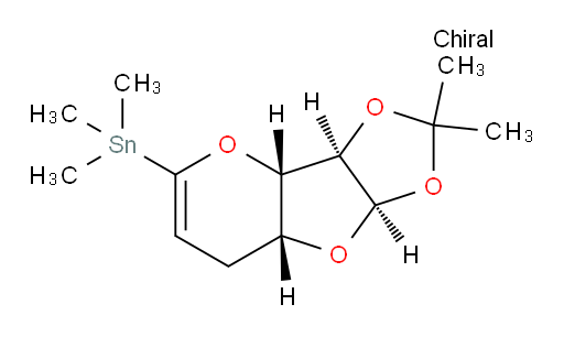 ((3aR,3bS,7aR,8aR)-2,2-dimethyl-3b,7,7a,8a-tetrahydro-3aH-[1,3]dioxolo[4',5':4,5]furo[3,2-b]pyran-5-yl)trimethylstannane