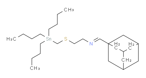 (E)-N-(adamantan-1-ylmethylene)-2-(((tributylstannyl)methyl)thio)ethanamine