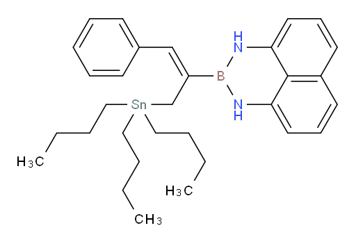 (Z)-2-(1-phenyl-3-(tributylstannyl)prop-1-en-2-yl)-2,3-dihydro-1H-naphtho[1,8-de][1,3,2]diazaborinine