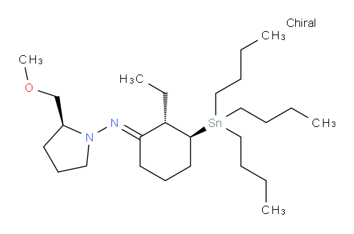 (S,E)-N-((2S,3S)-2-ethyl-3-(tributylstannyl)cyclohexylidene)-2-(methoxymethyl)pyrrolidin-1-amine