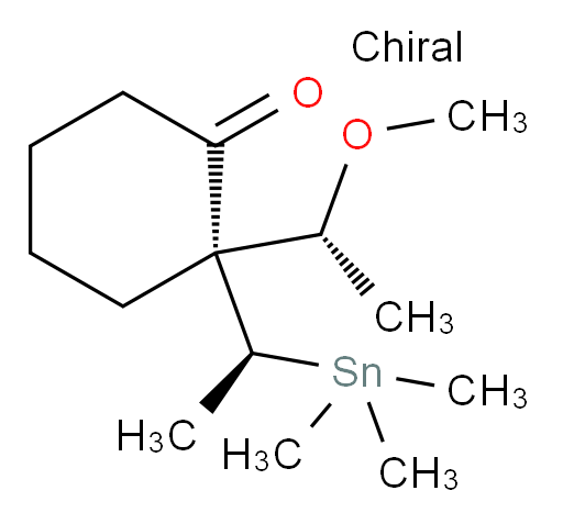 (S)-2-((R)-1-甲氧基乙基)-2-((S)-1-(三甲基锡基)乙基)环己酮