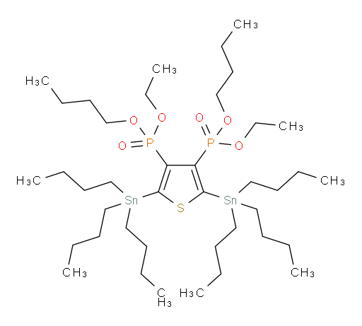 Phosphonic acid, [2,5-bis(tributylstannyl)-3,4-thiophenediyl]bis-, P,P′-dibutyl P,P′-diethyl ester