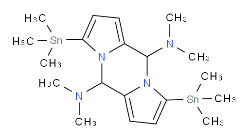 N5,N5,N10,N10-tetramethyl-3,8-bis(trimethylstannyl)-5,10-dihydrodipyrrolo[1,2-a:1',2'-d]pyrazine-5,10-diamine