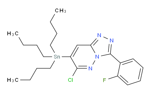 6-氯-3-(2-氟苯基)-7-(三丁基锡基)-[1,2,4]三氮唑并[4,3-b]哒嗪