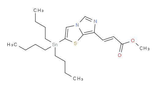 (E)-甲基 3-(2-(三丁基锡基)咪唑并[5,1-b]噻唑-7-基)丙烯酸酯